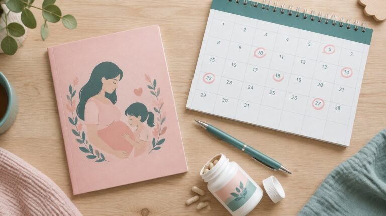 Buku KIA dan kalender kontrol kehamilan