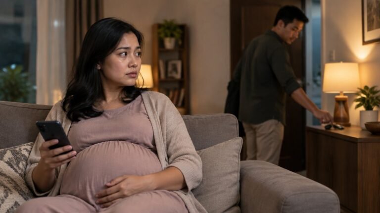Ibu hamil trimester tiga di rumah